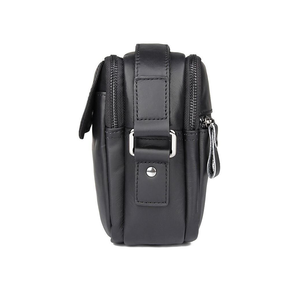 Сумка Vintage З натуральної шкіри зерниста Чорна (14548) - зображення 10