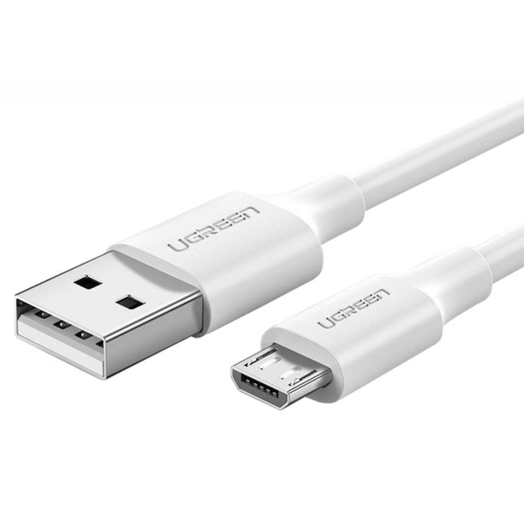 Дата кабель USB 2.0 AM to Micro 5P 1.0m US289 White Ugreen (60141) - зображення 1