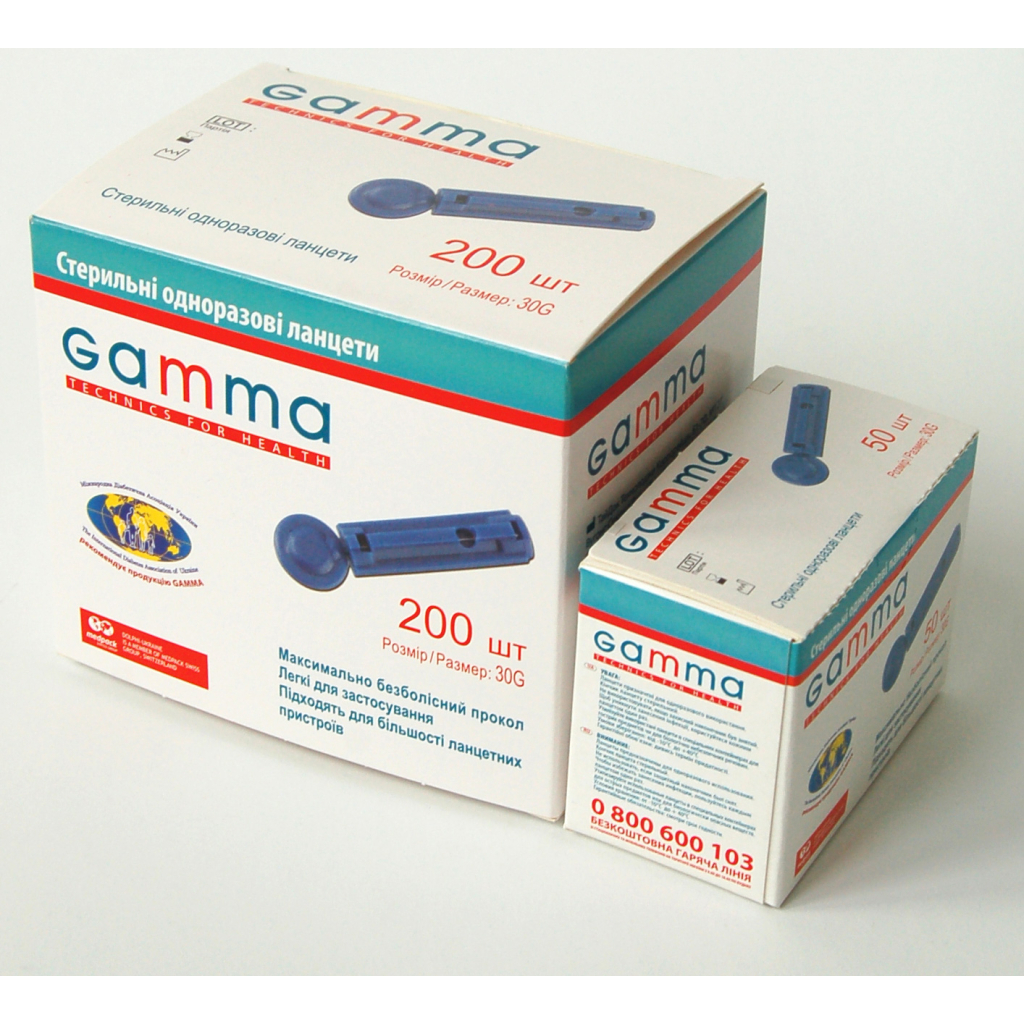Ланцети Gamma 50 шт. (7640162324649) - изображение 8