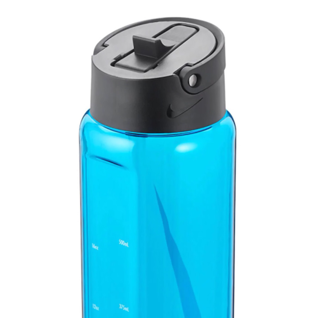 Пляшка для води Nike TR Renew Recharge Straw Bottle 24 OZ блакитний, чорний 709 мл N.100.7642.445.24 (887791733429) - зображення 2