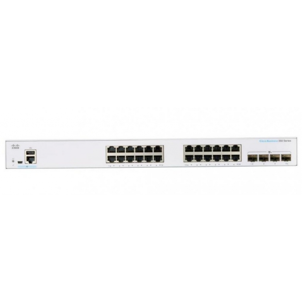 Комутатор мережевий Cisco CBS350-24XT-EU - зображення 2