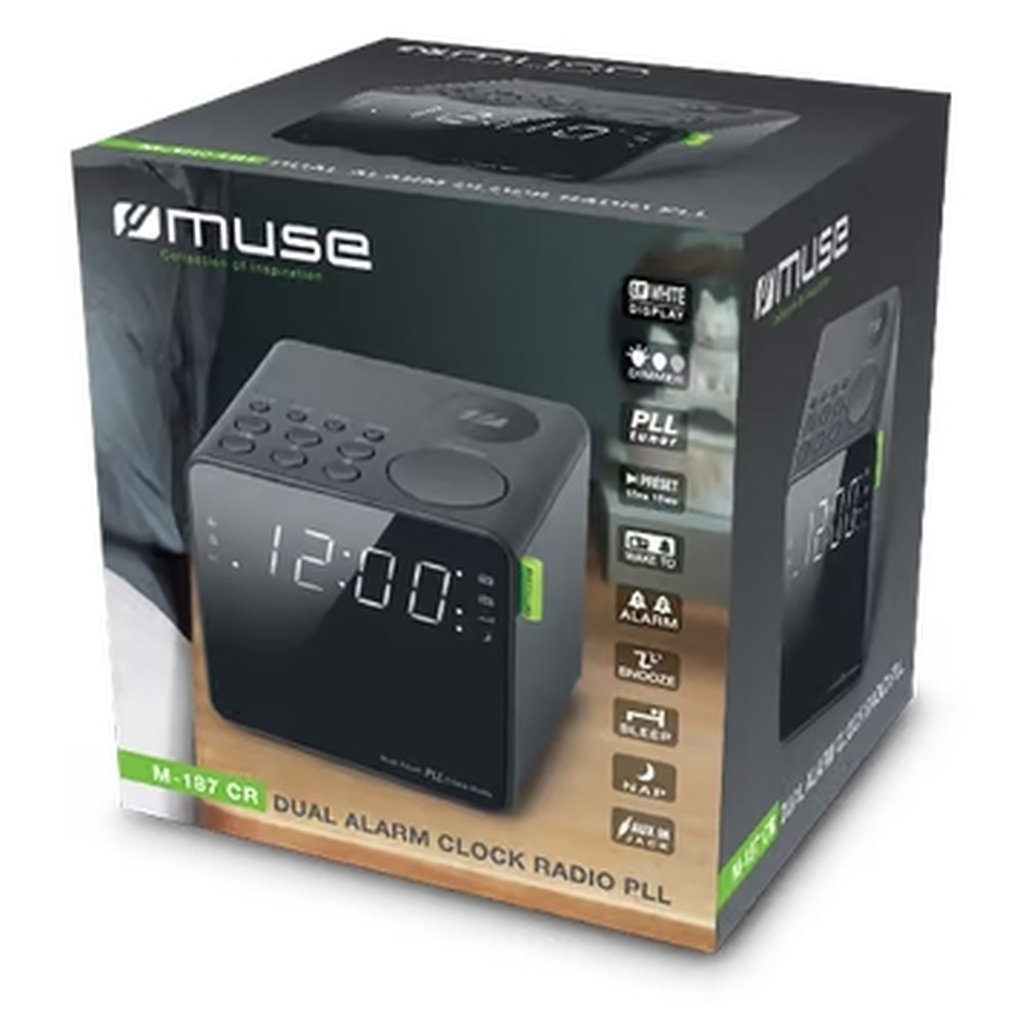 Настільний годинник Muse радіо-годинник (M-187 CR) - зображення 2
