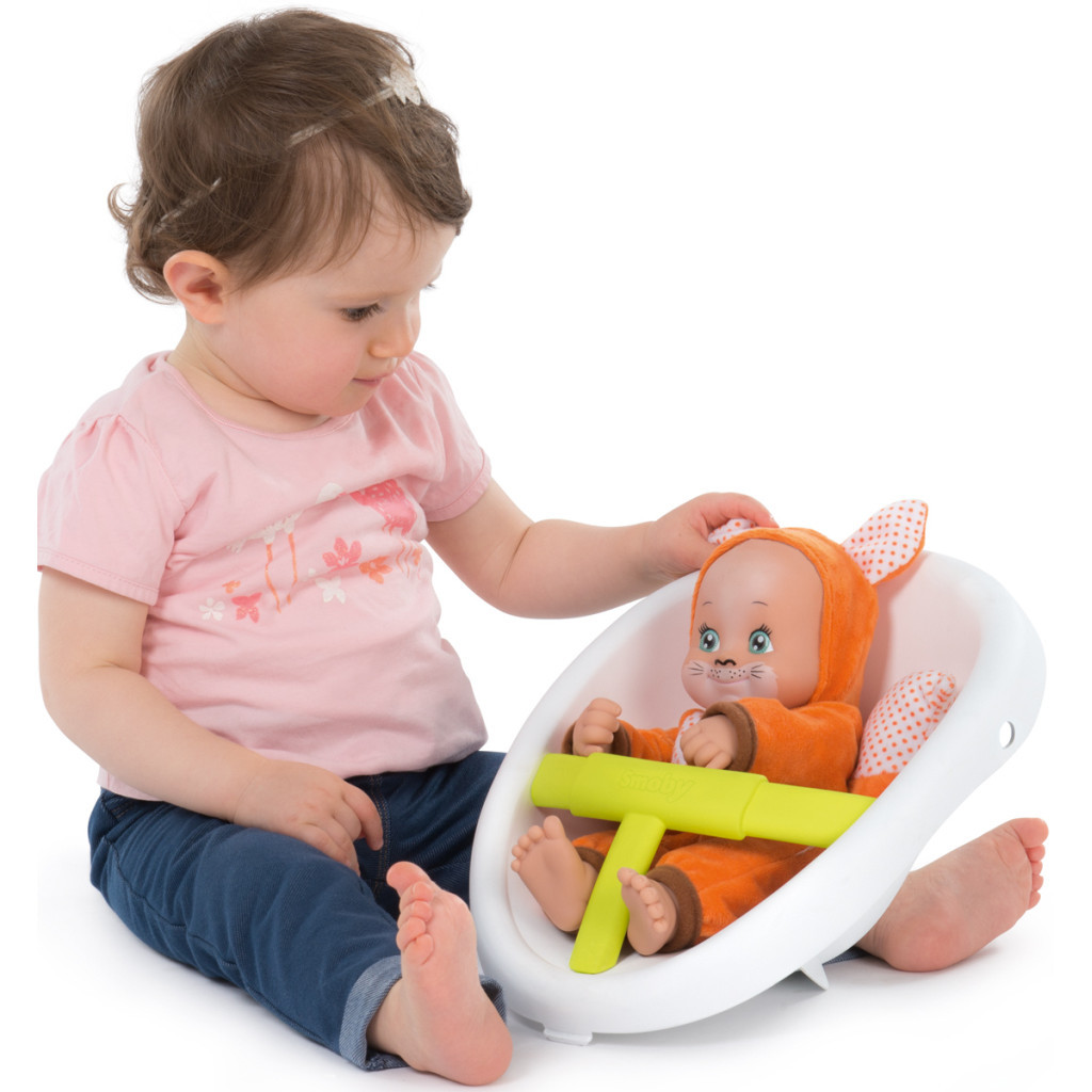 Коляска для ляльок Smoby Mini Kiss 3в1 Веселі тварини (210206) - зображення 9