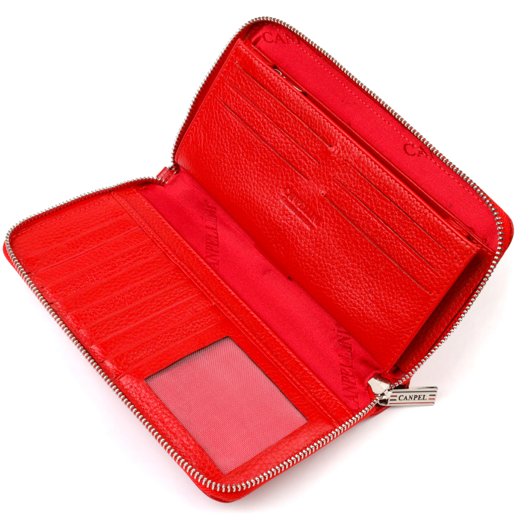 Гаманець Canpellini З натуральної шкіри Червоний (21921) - зображення 5