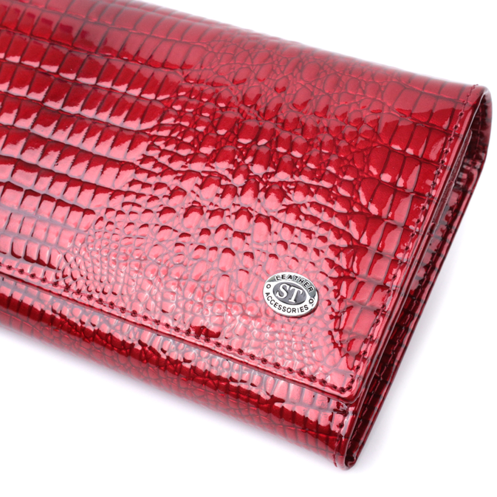 Гаманець ST Leather З натуральної шкіри Червоний (22717) - зображення 5