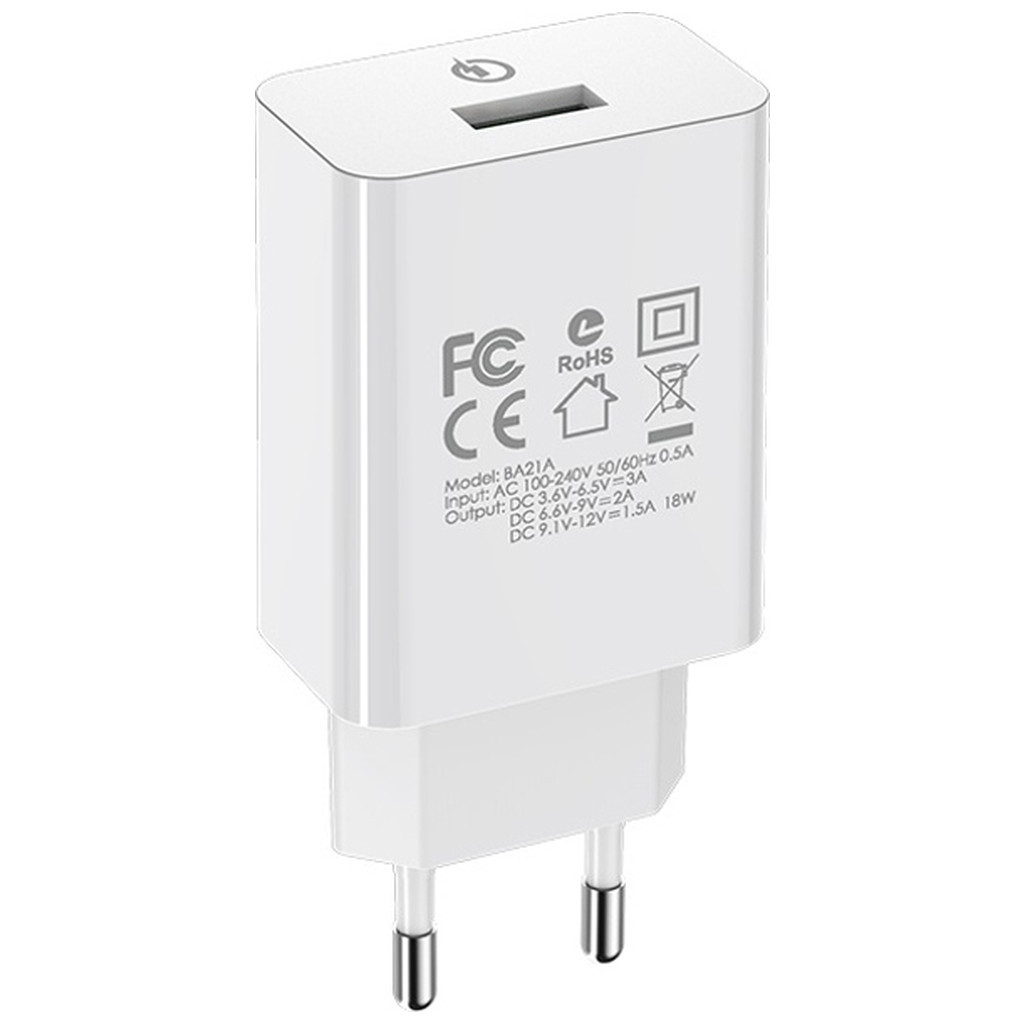 Зарядний пристрій BOROFONE BA21A White (BA21AW) - зображення 3