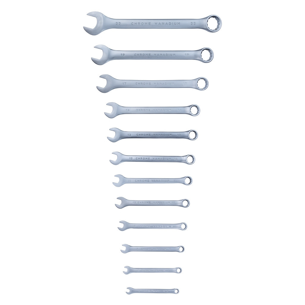 Ключ Sigma набір ріжково-накидних 12шт 6-22мм CrV (6010121) - зображення 3