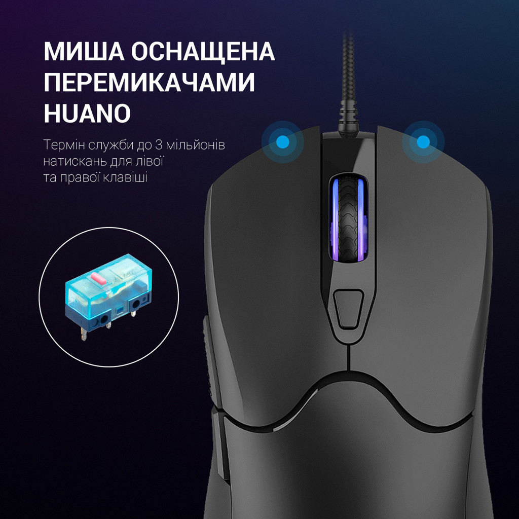 Мишка GamePro GM355 USB Black - зображення 9