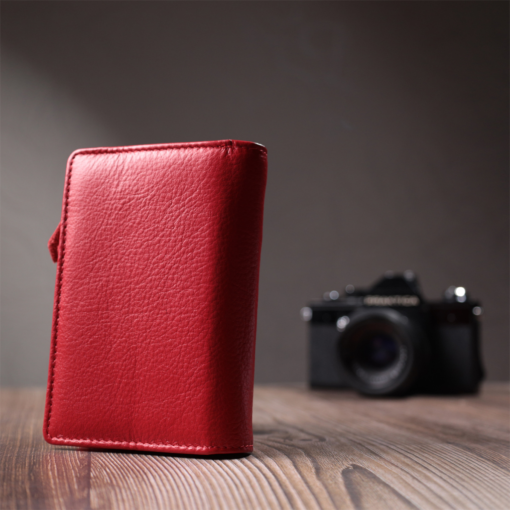 Гаманець ST Leather З натуральної шкіри Червоний (22739) - зображення 10