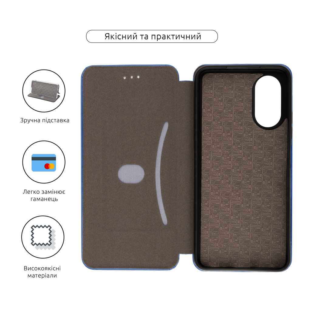 Чохол до мобільного телефона Armorstandart G-Case ZTE Blade A34 Blue (ARM78992) - зображення 3