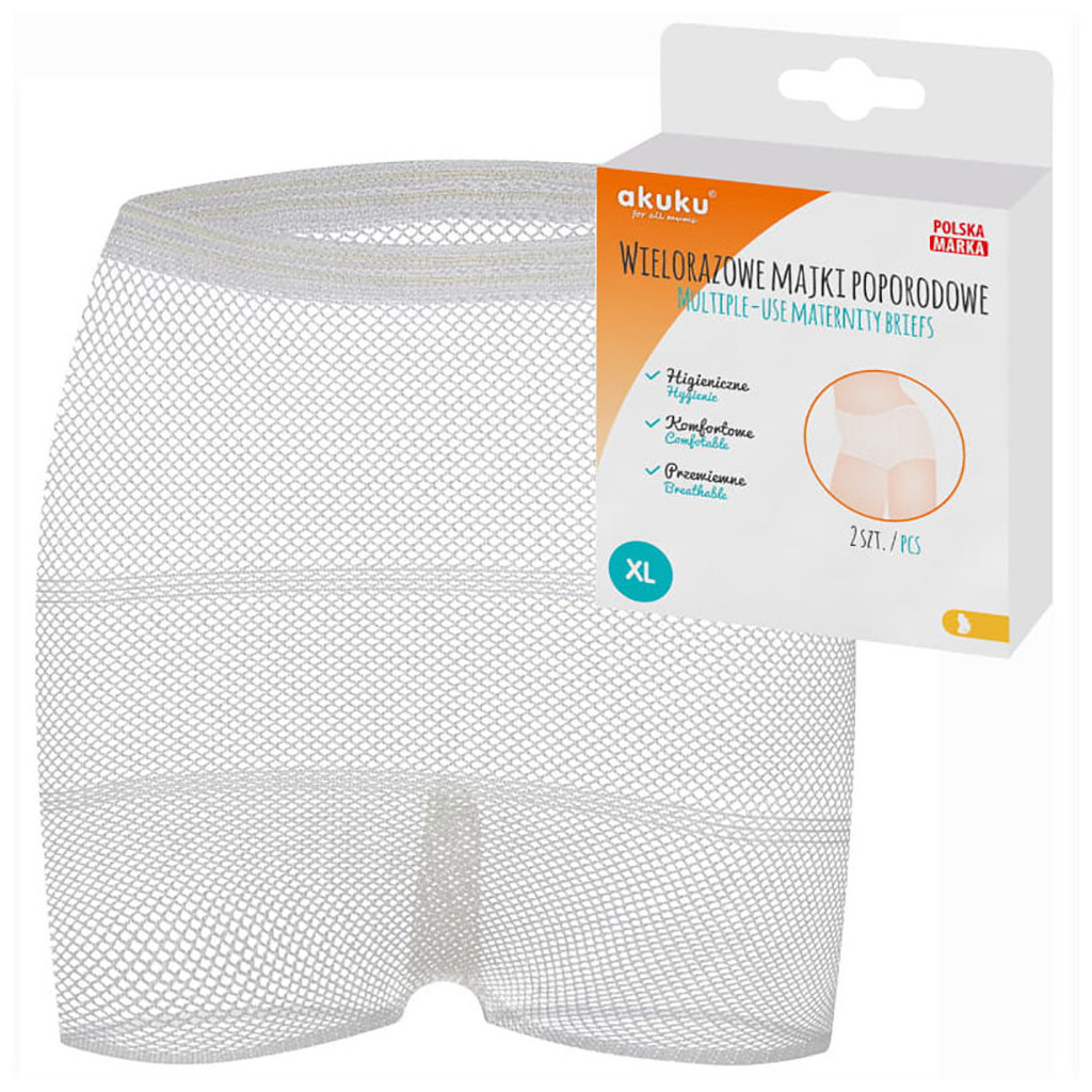 Післяпологові труси Akuku багаторазові в сіточку, розмір XL (A0235) - изображение 2