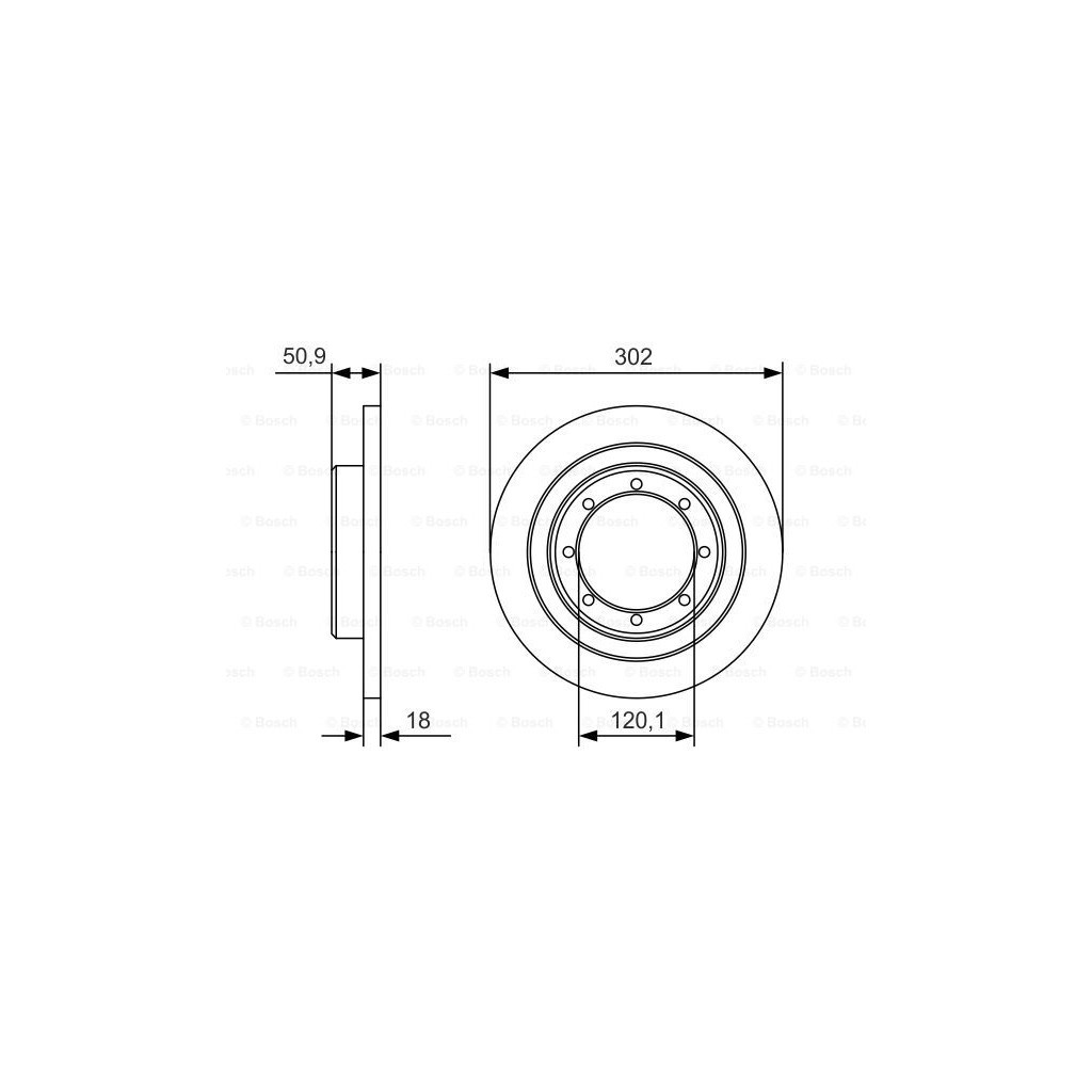 Гальмівний диск Bosch 0 986 479 A93 - зображення 5