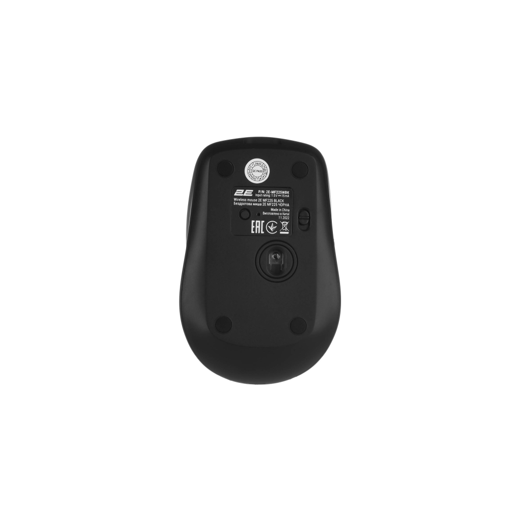 Мишка 2E MF225 Silent Wireless/Bluetooth Black (2E-MF225WBK) - зображення 8