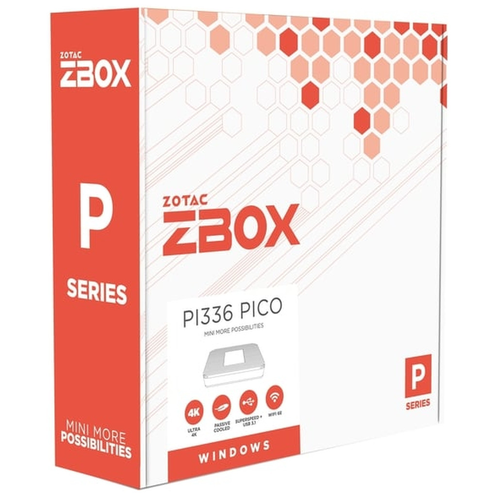 Комп'ютер Zotac PI336 pico / Celeron N6211, 4GB LPDDR4x onboard, 128GB eMMC, WIFI, BT, DP/HDMI, W11Pro (ZBOX-PI336-W5C) - зображення 8