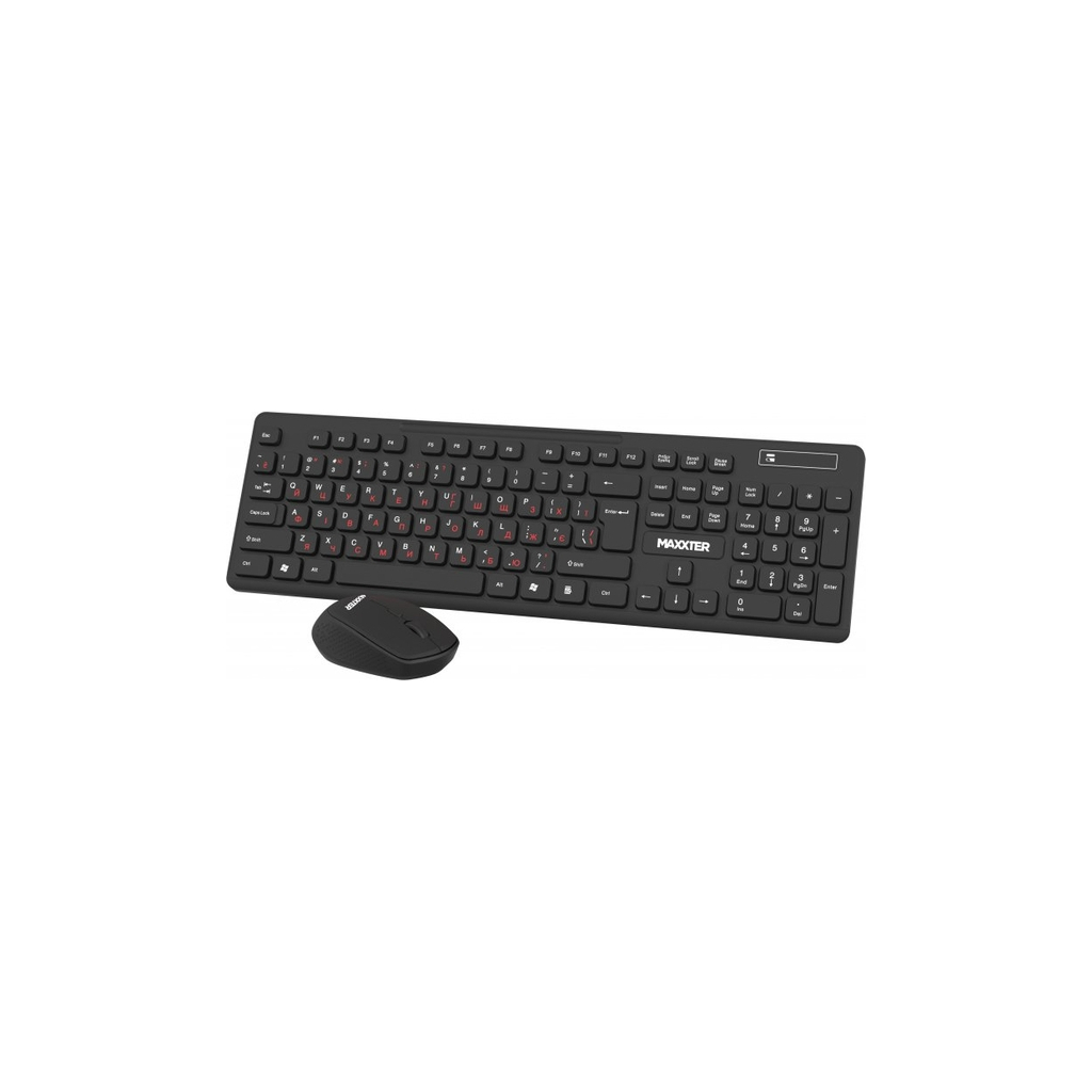 Комплект Maxxter KMS-WCM-02B-UA Wireless UA Black (KMS-WCM-02B-UA) - зображення 2