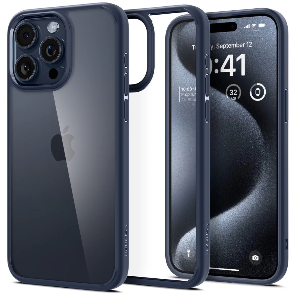Чохол до мобільного телефона Spigen Apple iPhone 15 Pro Max Ultra Hybrid Navy Blue (ACS06573) - зображення 2