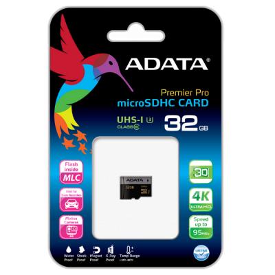 Карта пам'яті ADATA 32GB microSD class 10 UHS-I U3 (AUSDH32GUI3CL10-R) - зображення 3