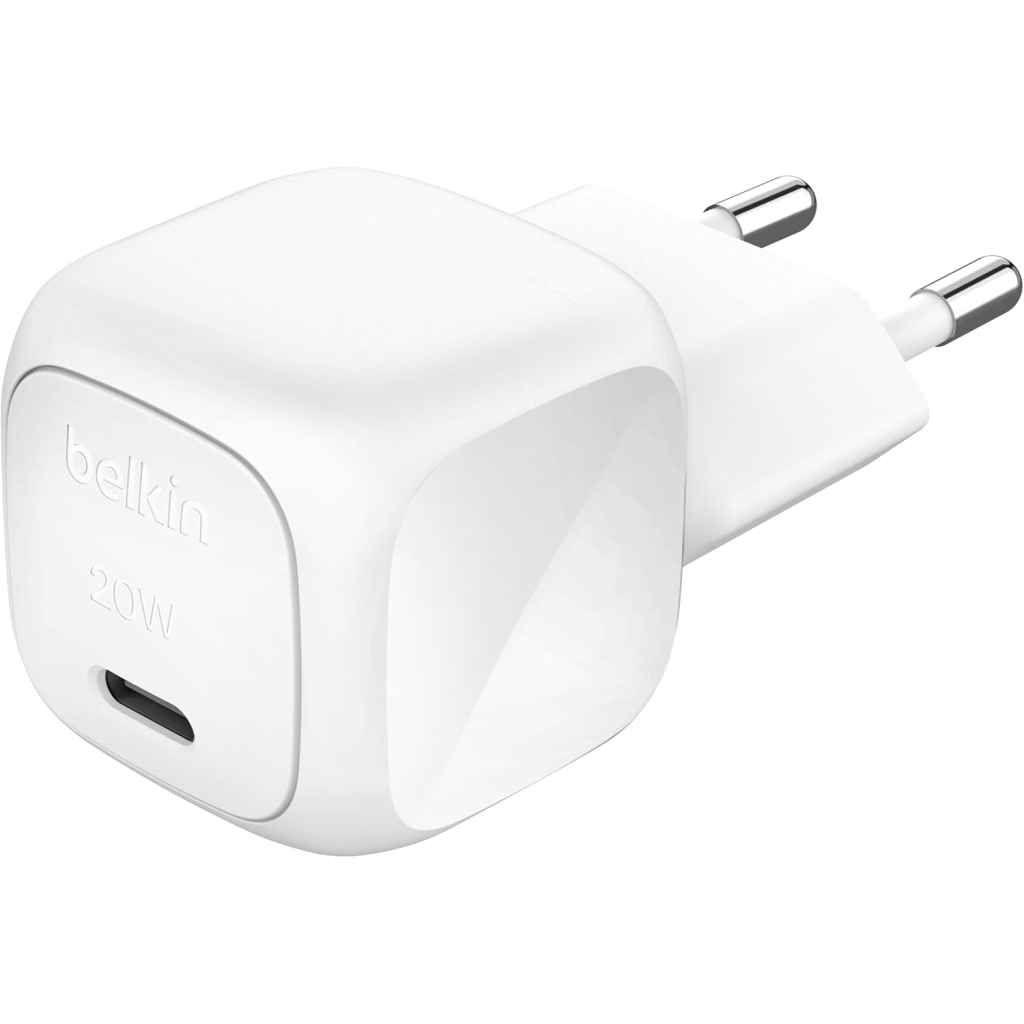 Зарядний пристрій Belkin USB-C PD20W PPS white (WCA009KQWH) - зображення 1
