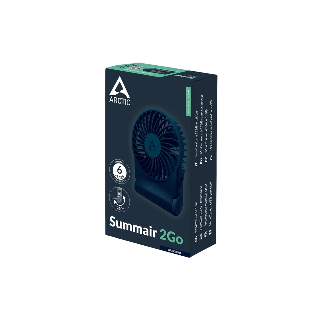 Вентилятор Arctic USB-C SUMMAIR 2GO DARK BLUE (AEBRZ00028A) - зображення 4