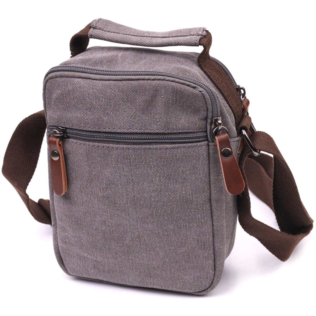 Сумка Vintage Чоловіча з текстилю Сіра (21244) - зображення 2