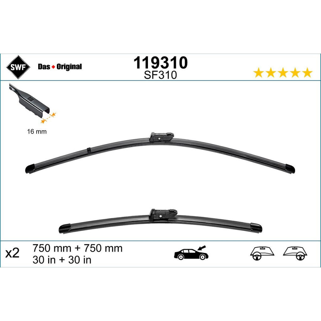 Щітка склоочисника SWF 119310 - зображення 2