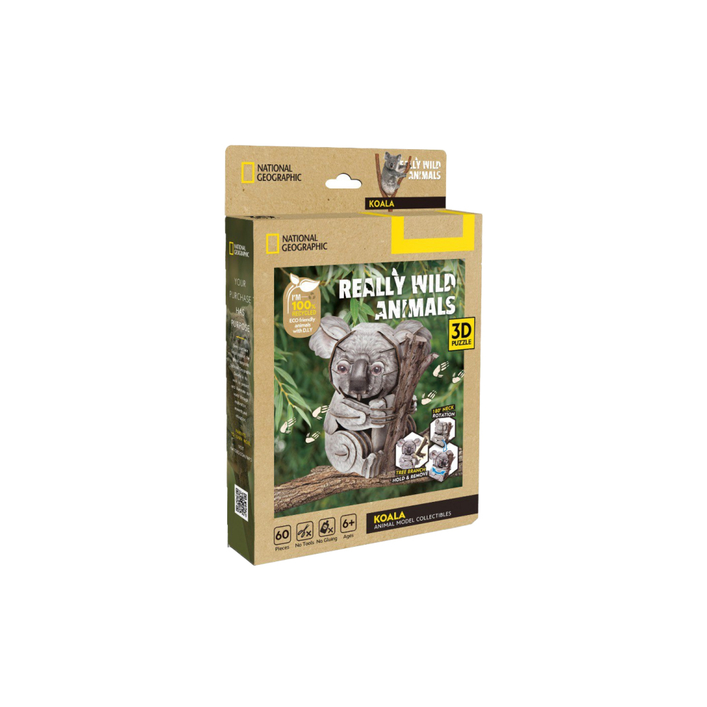 Пазл Cubic Fun тривимірний Дикі тварини Коала (DS1176h) - зображення 2