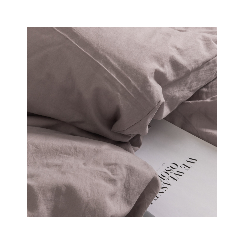 Постільна білизна MirSon Gray beige Варена бавовна 200х220 (2200007885275) - зображення 3