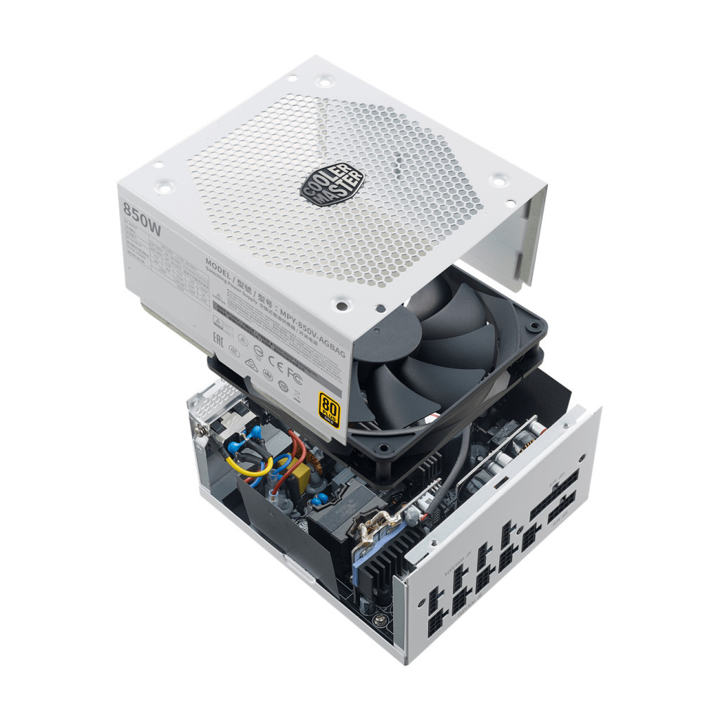 Блок живлення CoolerMaster 850W V850 Gold - V2 (White Edition) (MPY-850V-AGBAG-EU) - зображення 6