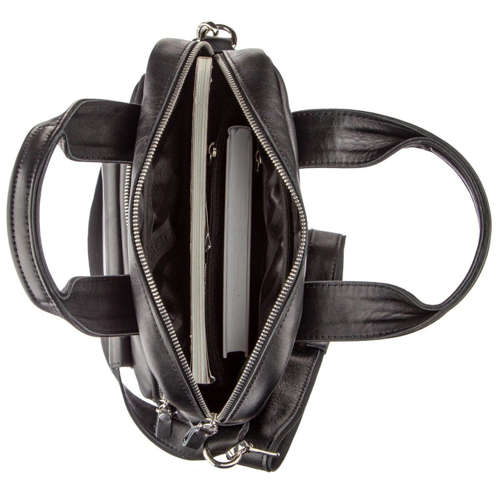 Сумка Shvigel Під А4 у гладкій шкірі Чорна (11165) - зображення 7