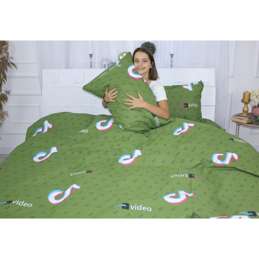 Постільна білизна MirSon Бязь Ranforce Elite 17-0399 TikTok Green 160x220 (2200004695693) - зображення 3