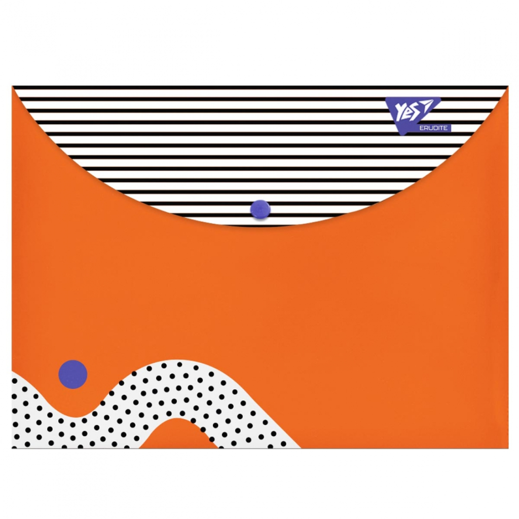 Папка - конверт Yes на кнопці А4 Erudite (491933) - зображення 1