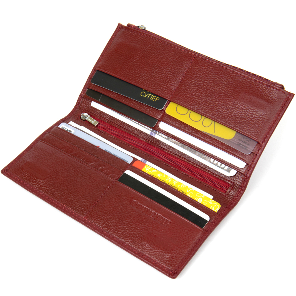 Гаманець ST Leather Темно-червоний (19380) - зображення 5