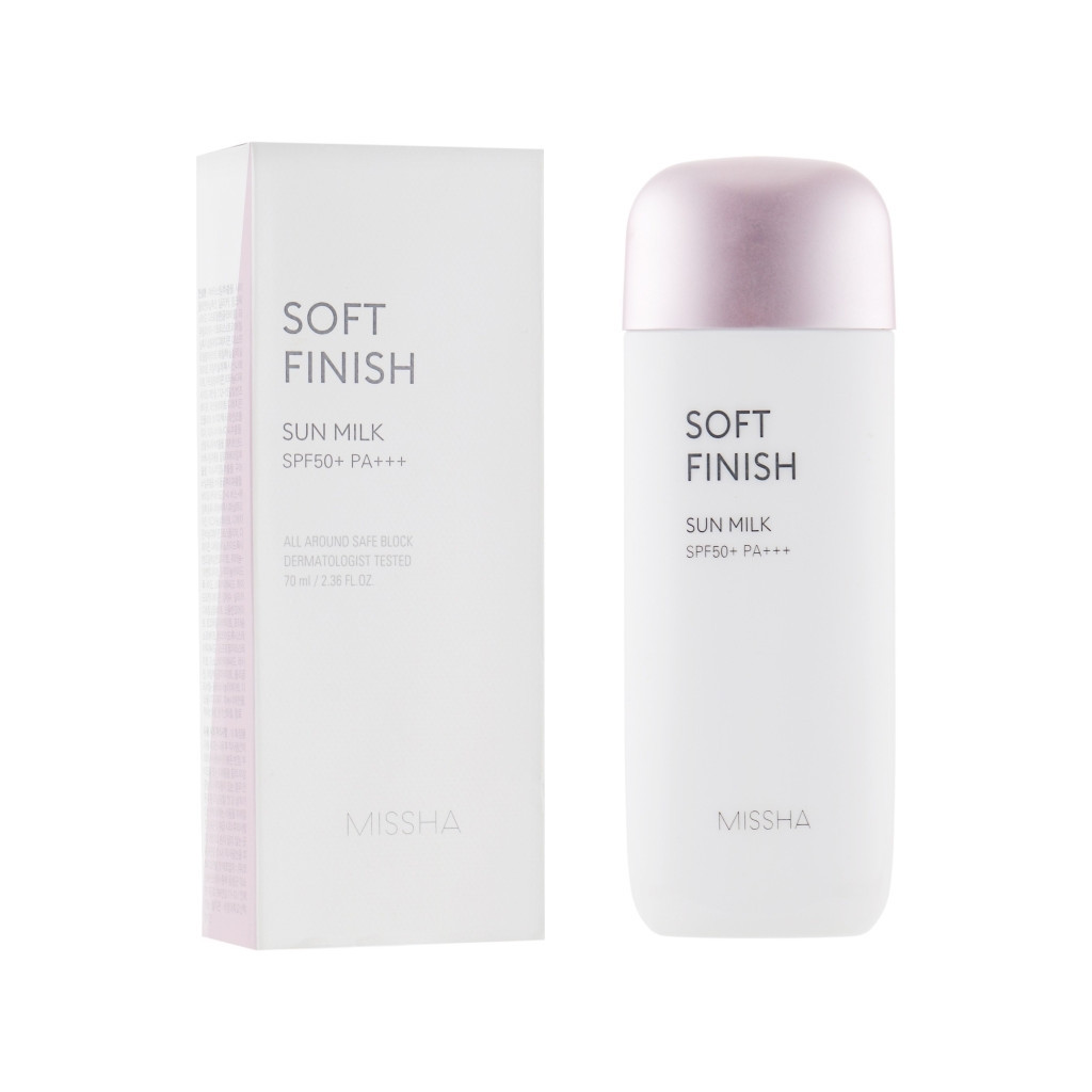 Засіб від засмаги Missha All Around Safe Block Soft Finish Sun Milk SPF50+/PA+++ 70 мл (8809581452367) - зображення 1