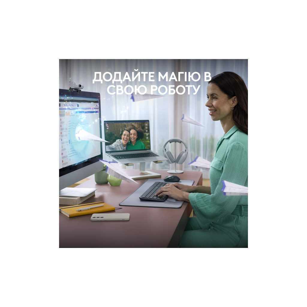 Клавіатура Logitech K950 Bluetooth/Wireless UA Graphite (920-012465) - зображення 2