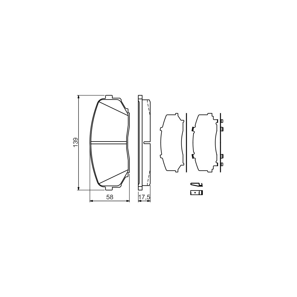 Гальмівні колодки Bosch 0 986 494 375 - зображення 6