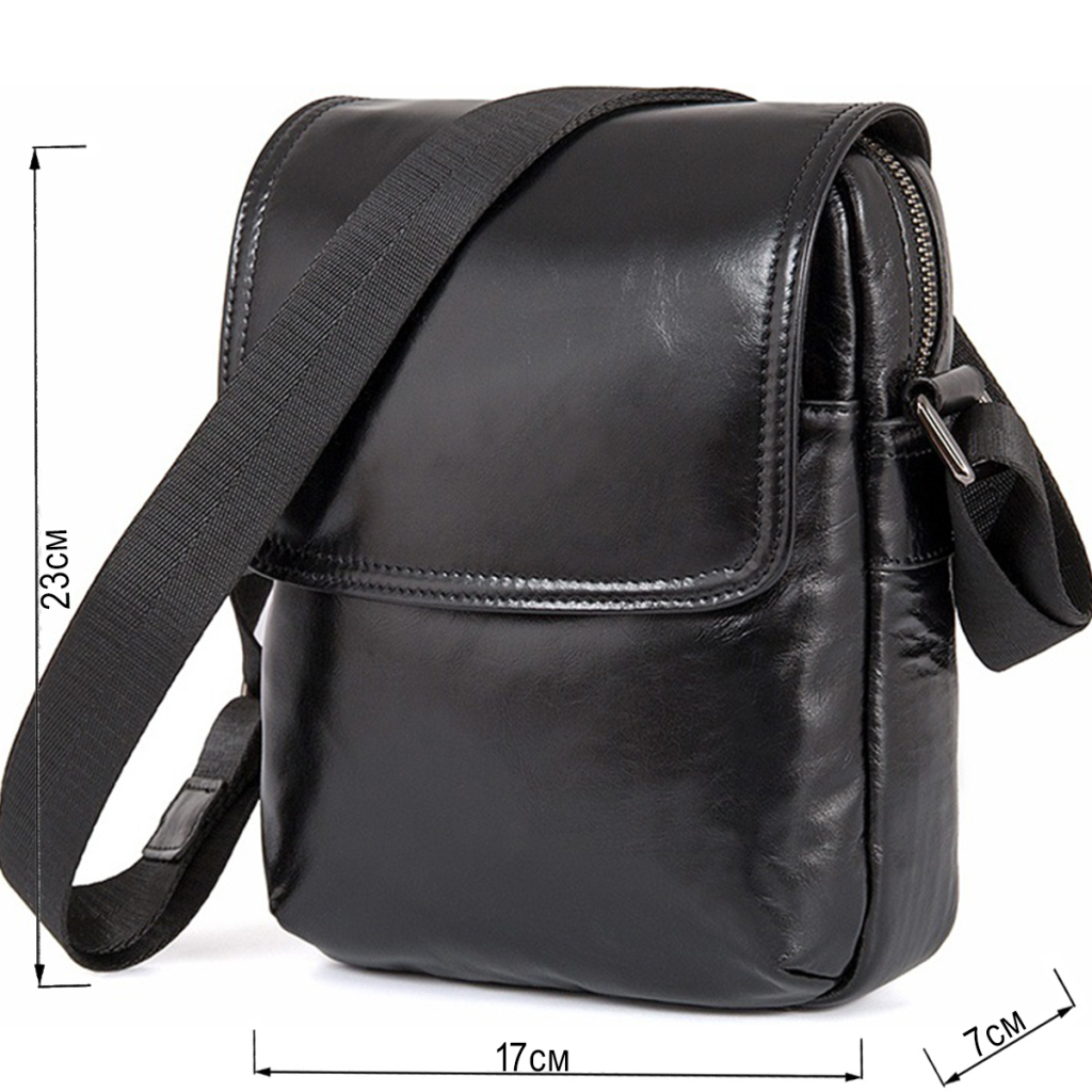 Сумка Vintage Шкіряна Чорна (14470) - зображення 3