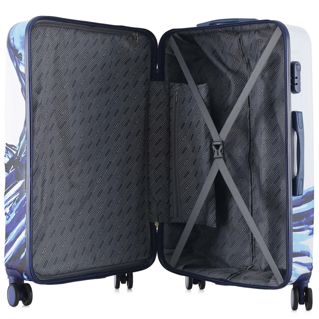 Валіза Semi Line Print 28" L White/Blue (T5653-3) - зображення 6