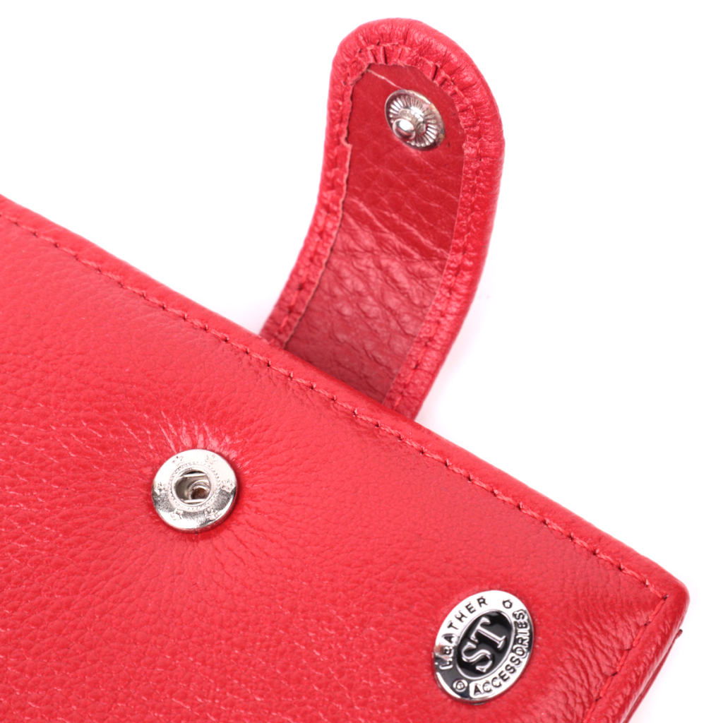Гаманець ST Leather З натуральної шкіри Червоний (22555) - зображення 5