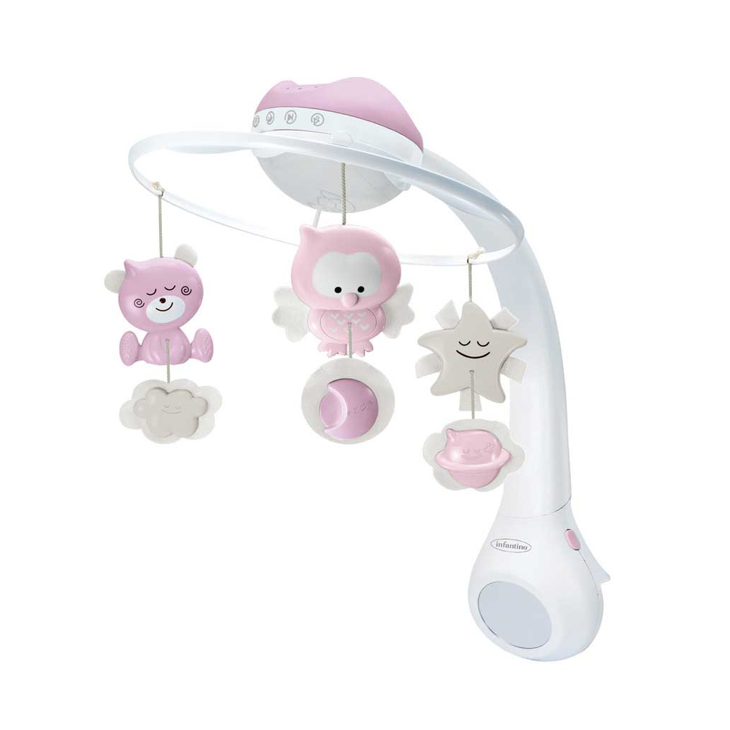 Мобіле Infantino 3 в 1 з проєктором Рожевий (004914I) - изображение 1
