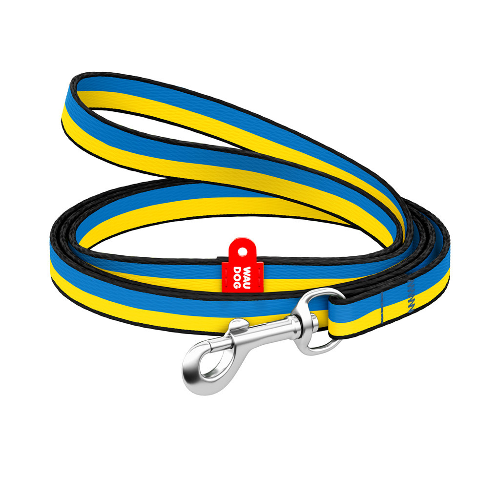 Повідець для собак WAUDOG Nylon "Colors of freedom" S 15 мм х 122 cм (4915-4020) - зображення 1