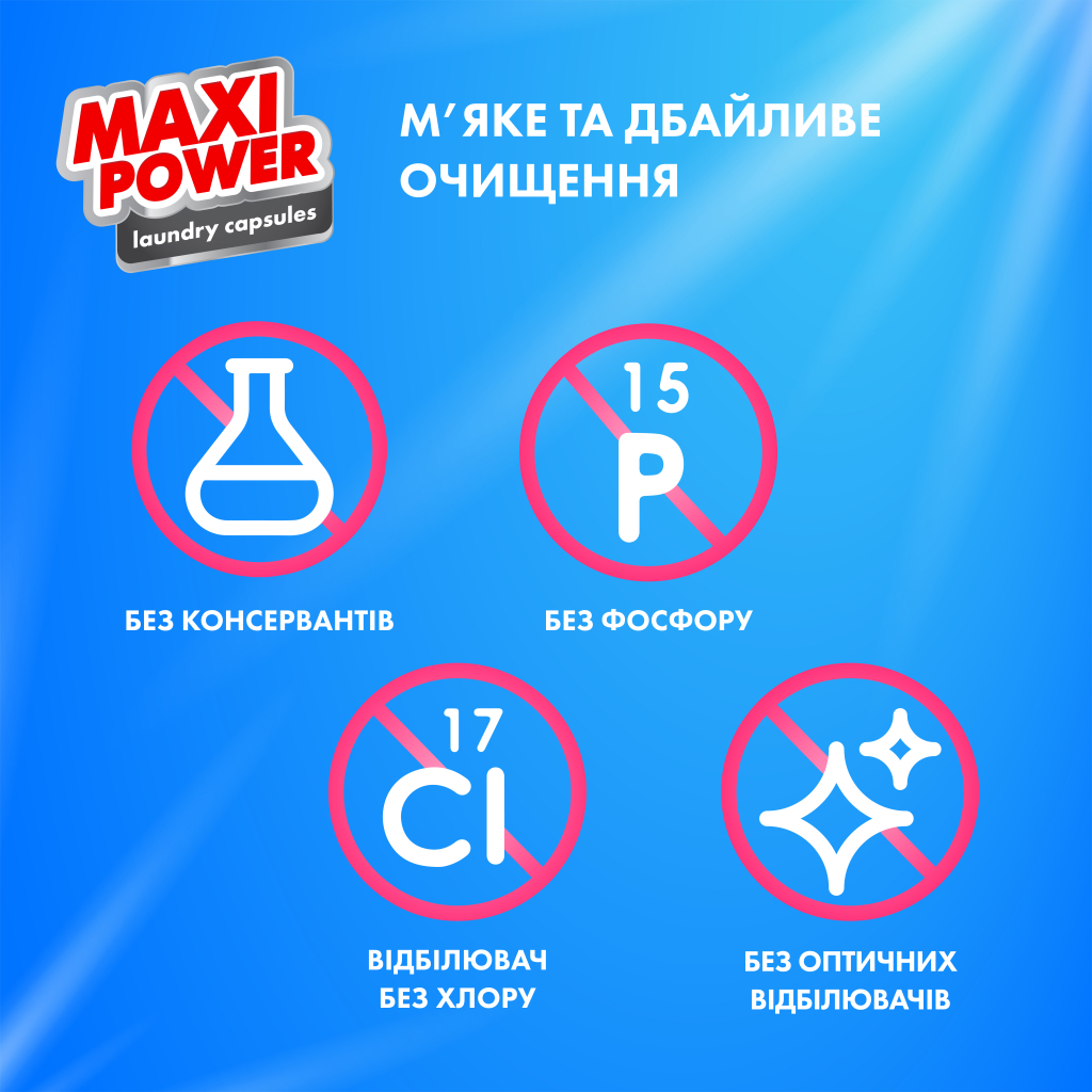 Капсули для прання Maxi Power Freshness 11 шт. (4823098414964) - зображення 5