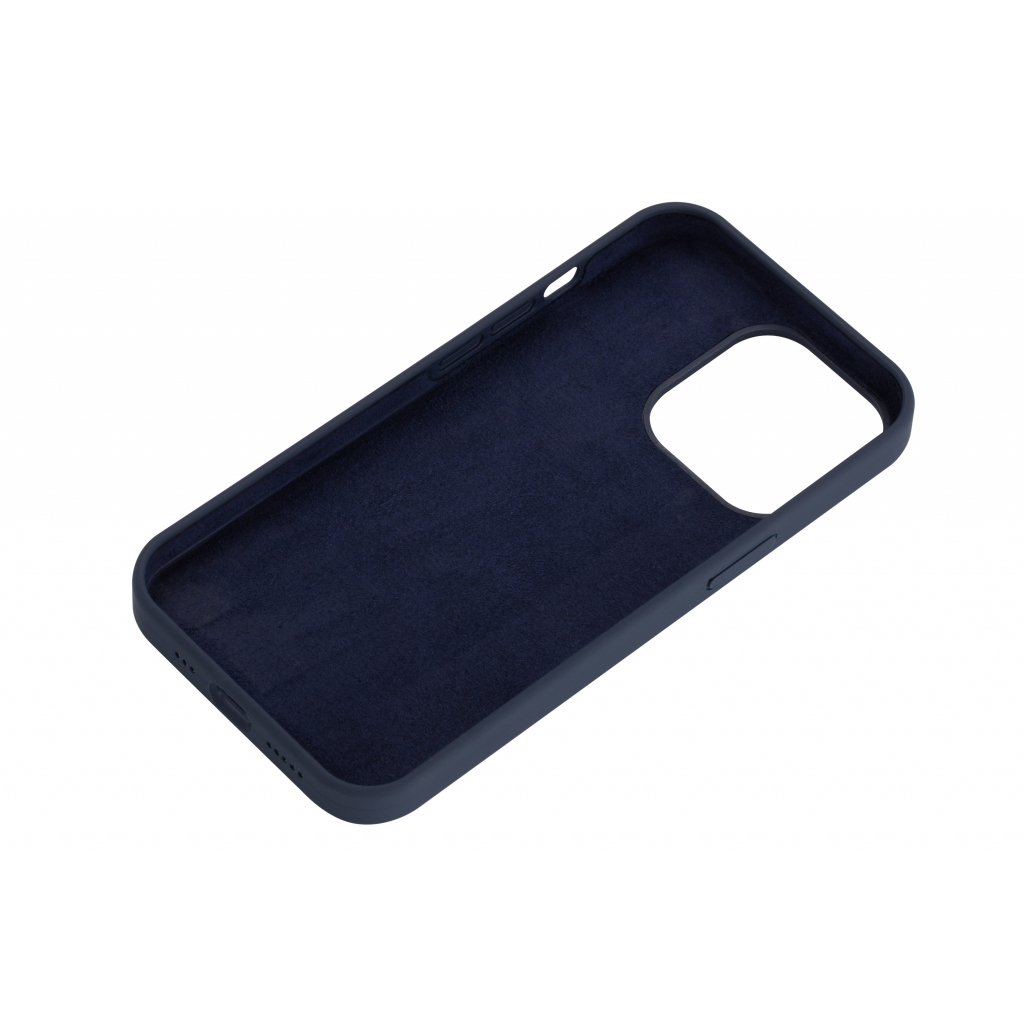 Чохол до мобільного телефона 2E Basic Apple iPhone 13 Pro, Liquid Silicone, Midnight Blue (2E-IPH-13PR-OCLS-MB) - зображення 3