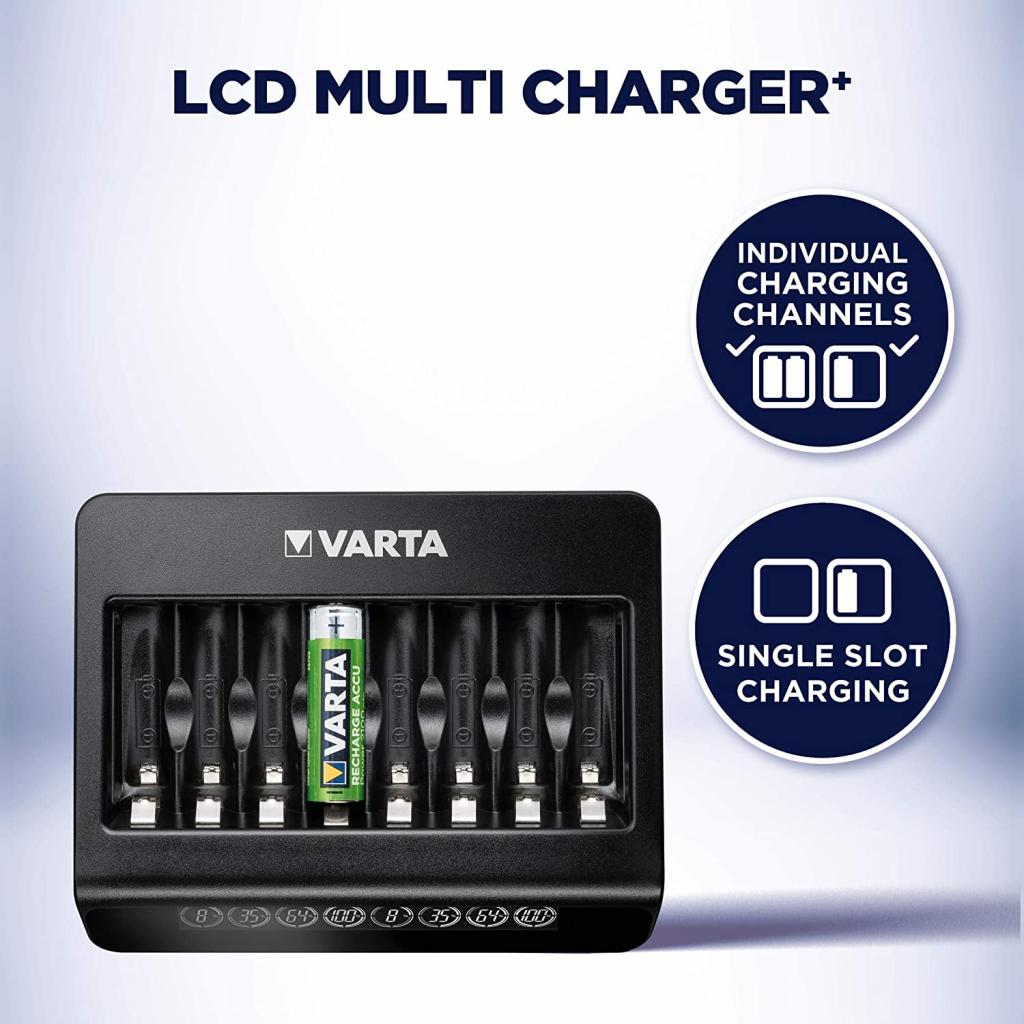 Зарядний пристрій для акумуляторів Varta LCD MULTI CHARGER PLUS (57681101401) - изображение 5