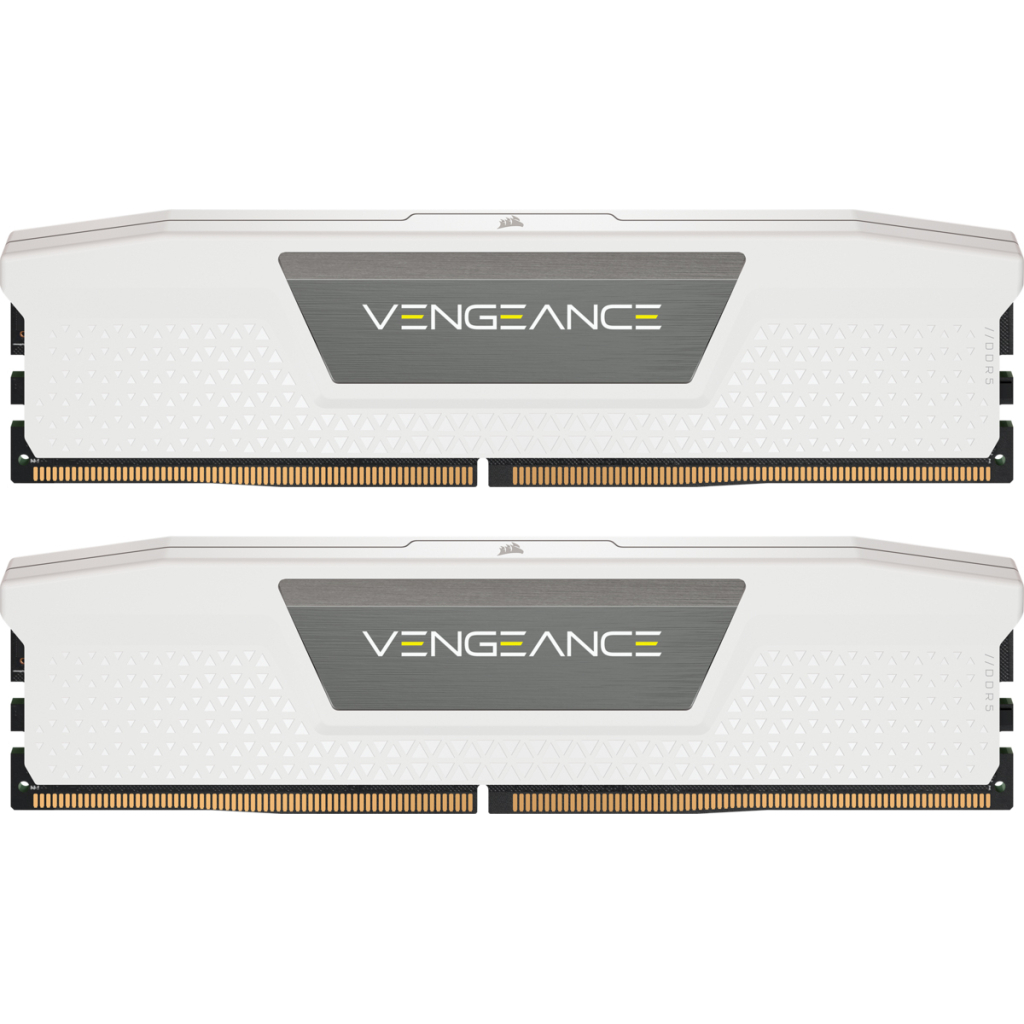 Модуль пам'яті для комп'ютера DDR5 32GB (2x16GB) 5200 MHzVengeance White Corsair (CMK32GX5M2B5200C40W) - зображення 1