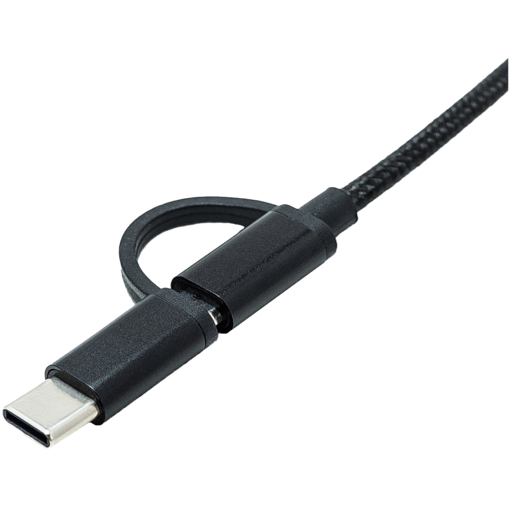 Перехідник OTG AC-150 2in1 USB 3.0 - MicroUSB USB Type-C Black XoKo (AC-150-BK) - изображение 3