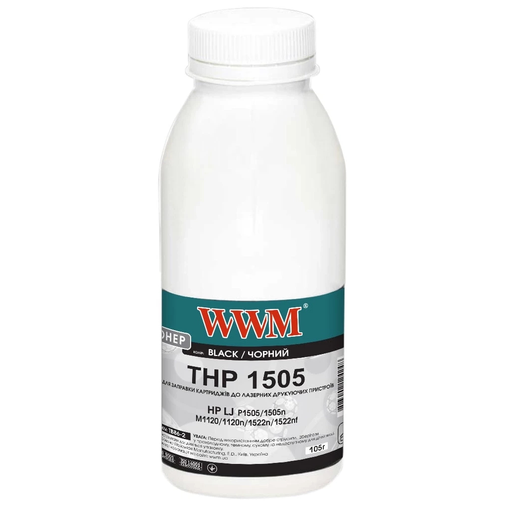 Тонер HP LJ P1505 (бутль 105 г) WWM (TB86-2) - зображення 1