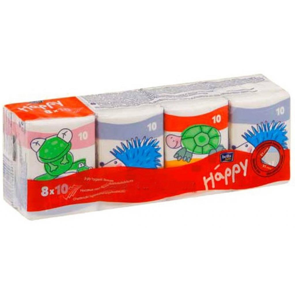 Серветки косметичні Bella дитячі Happy 10x8 шт (5900516006921) - зображення 1