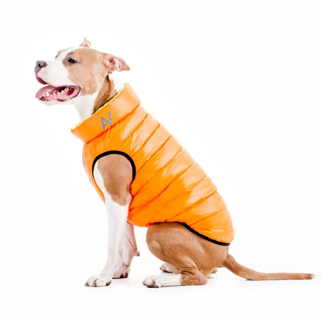 Курточка для тварин Airy Vest двостороння XS 30 помаранчево-салатова (1594) - изображение 8