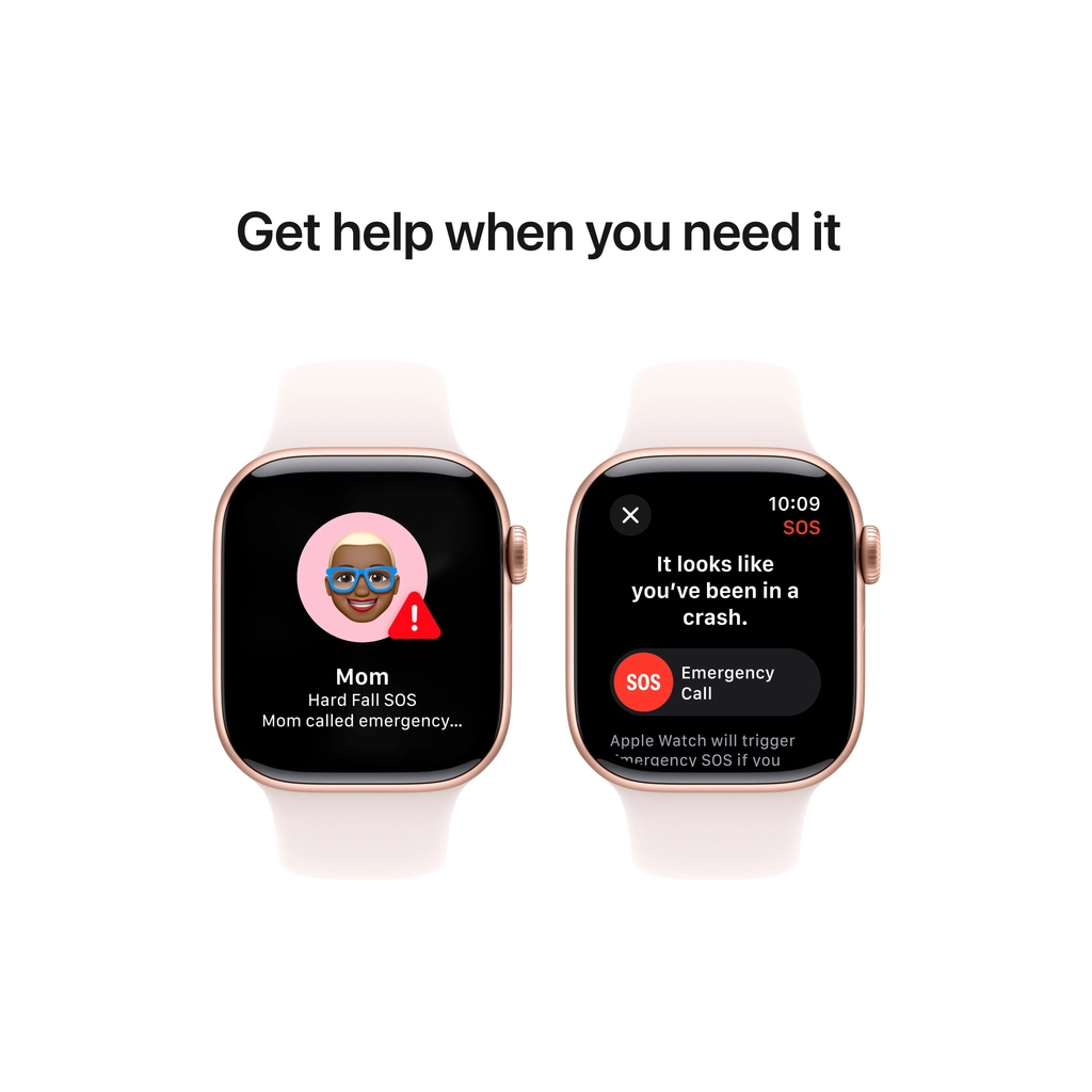 Смарт-годинник Apple Watch Series 10 GPS 42mm Rose Gold Aluminium Case with Light Blush Sport Band - S/M (MWWH3QH/A) - изображение 6