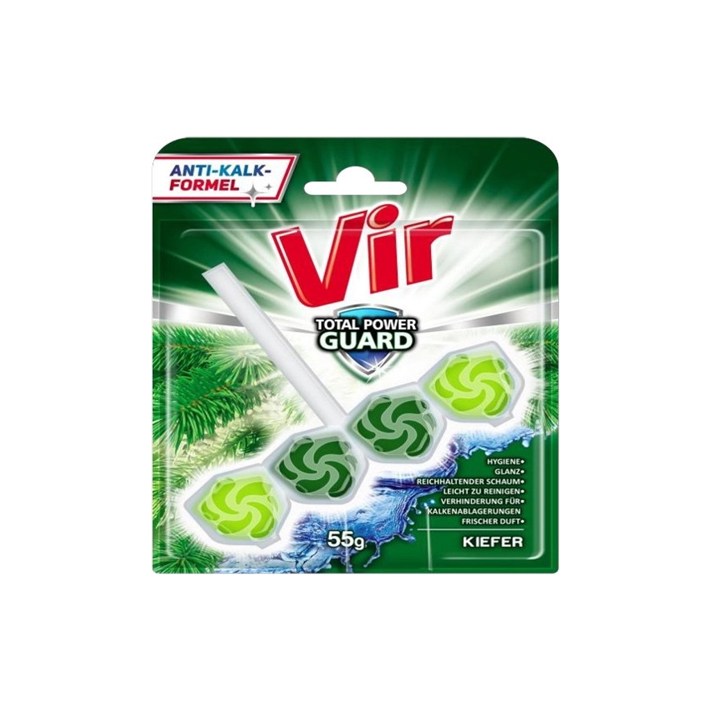 Туалетний блок Vir Total Power Guard Хвоя 55 г (3801003002162) - зображення 1